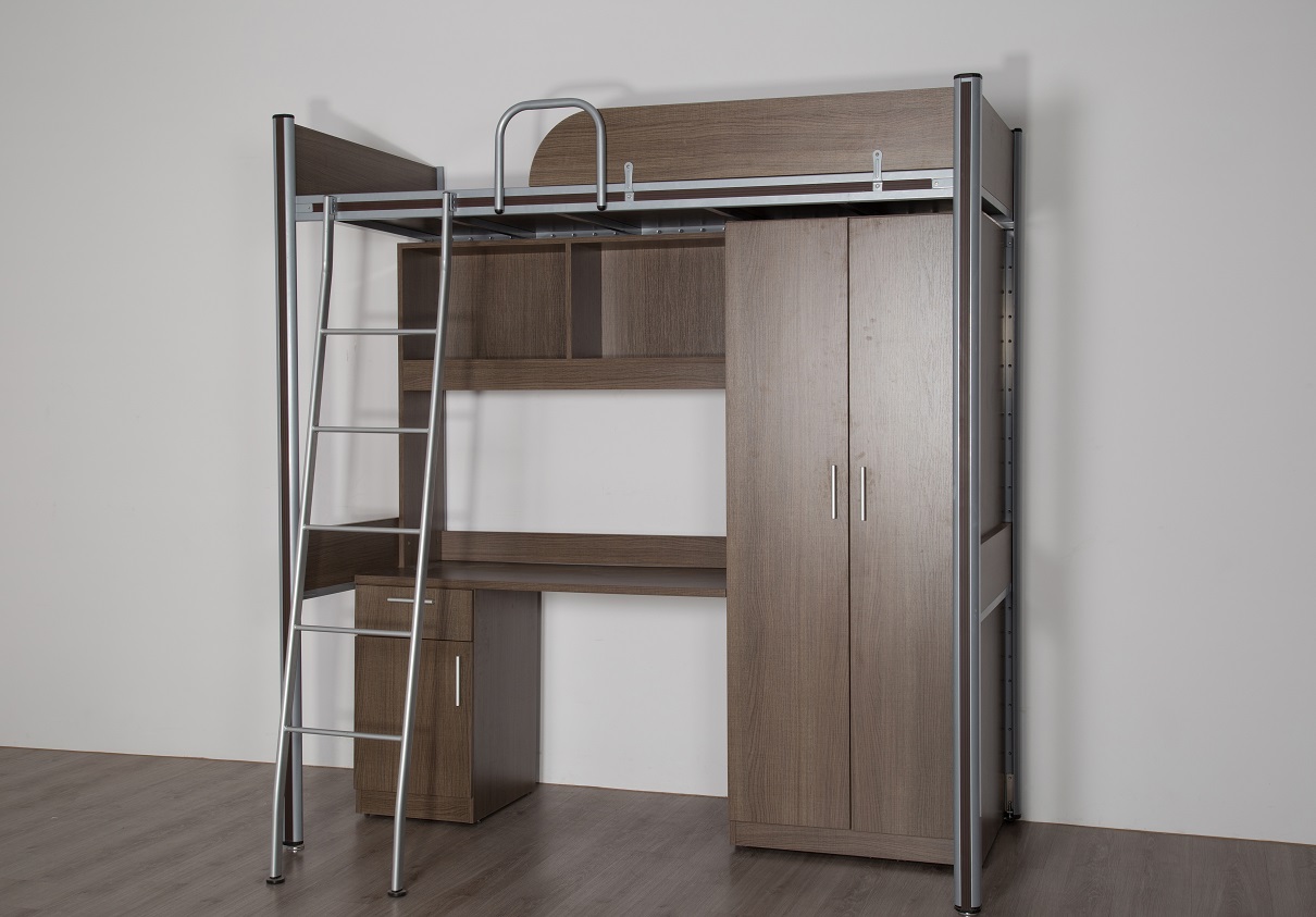 <h4><strong>Single Bed <br>with Wardrobe</strong></h4>